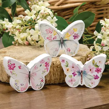 Floral Butterfly Sitter - 3 Asstd., 39061
