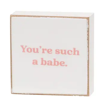 Kinda Obsessed 2" Square Block - 4 Asstd., 39067