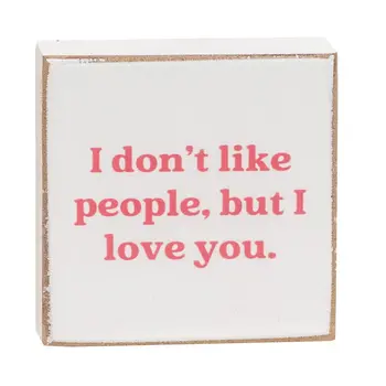 Kinda Obsessed 2" Square Block - 4 Asstd., 39067