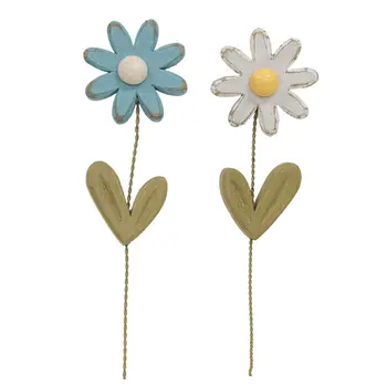 Distressed Wood Daisy Magnet - 2 Asstd., 39115