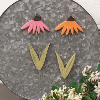 Distressed Wood Coneflower Magnet - 2 Asstd., 39118