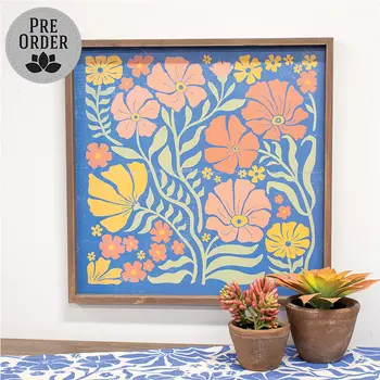 Flower Framed Print 17.5in x 17.5in, 39177