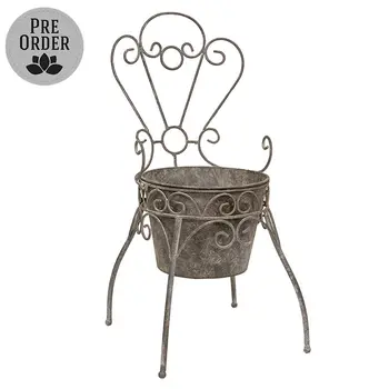 Metal Garden Chair Planter, 70231