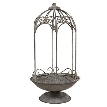 Metal Ornate Birdcage Planter, 70232