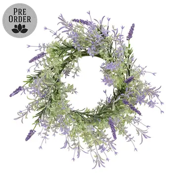 Golden Trumpet & Lavender Candle Ring - 6-1/2 In, CB042641