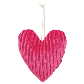 Stuffed Chenille Valentine Heart Ornament - 3 Asstd., CW5068