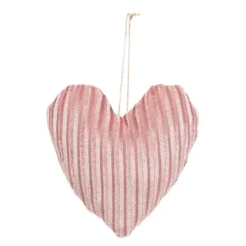 Stuffed Chenille Valentine Heart Ornament - 3 Asstd., CW5068