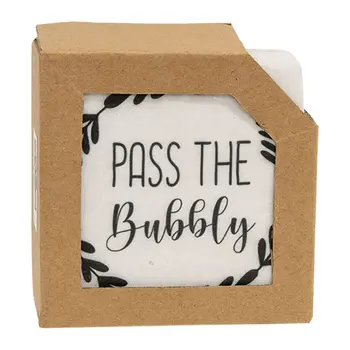 Pass the Bubbly Coasters, 4/Set