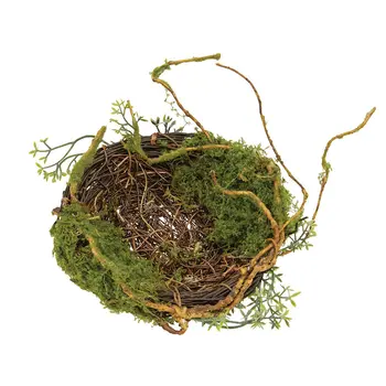 Mossy Twig Bird Nest - 6 In, QE152651