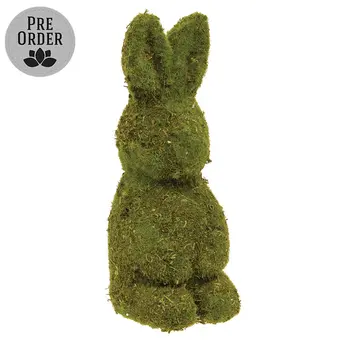 Standing Mossy Bunny - 7 In H, QE152653