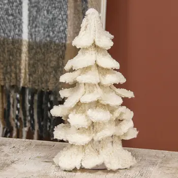 White Sherpa Christmas Tree, 13.5", SR14710362