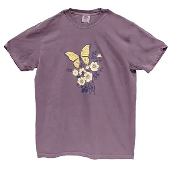 Comfort Colors® Garden Butterfly T-Shirt, Wine, XXL, L217XXL