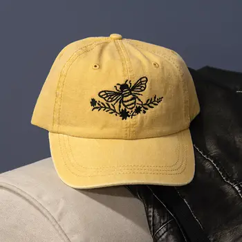 Floral Bee Baseball Cap