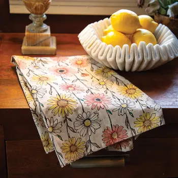 Daisy Tea Towel - 18in x 28in