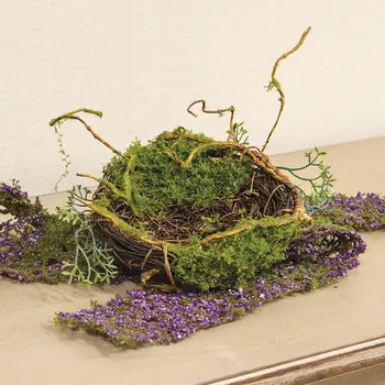 Mossy Twig Bird Nest - 6 In, QE152651