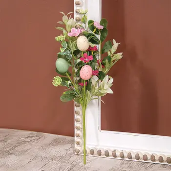 New Growth Blooms & Eggs Pick - 14 In