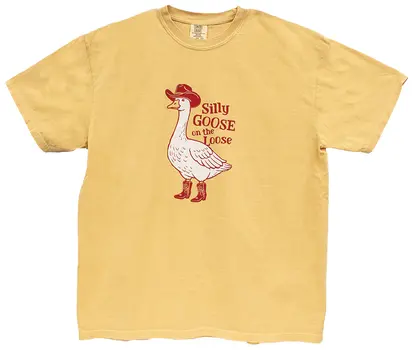 Comfort Colors® Silly Goose T-Shirt, Mustard - XXL, L218XXL
