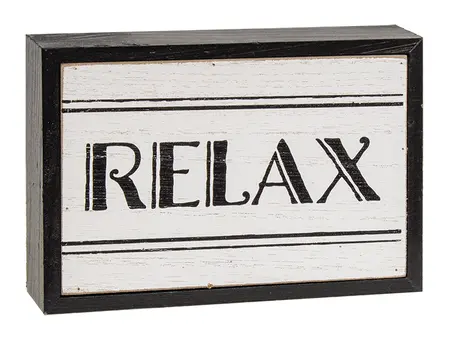 Black & White Bath Words Box Sign, 3 Asstd.
