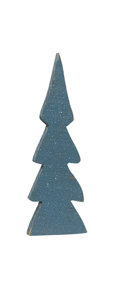 Snowy Farmhouse Colors Wooden Trees, 3/Set