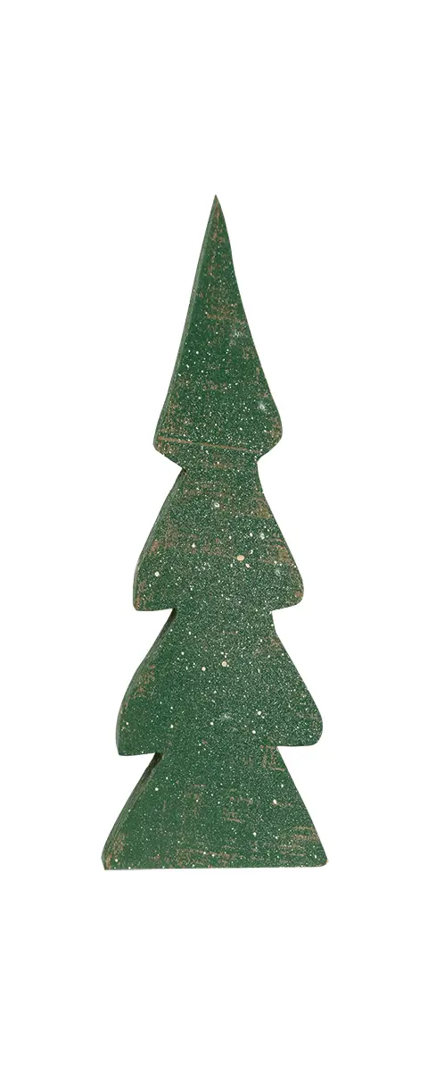 Distressed Wooden Christmas Color Trees, 3/Set