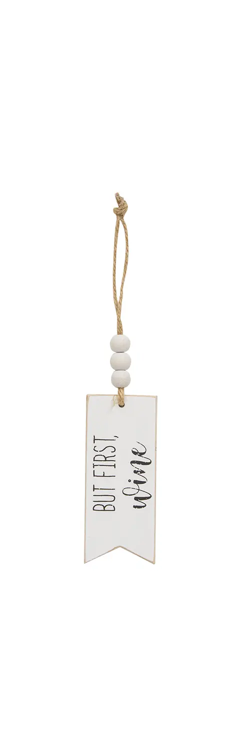 Beaded Script Wine Tag, 4 Asstd. 36866;