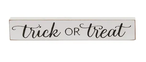 Trick or Treat Floral Ghost Mini Stick, 3 Asstd.