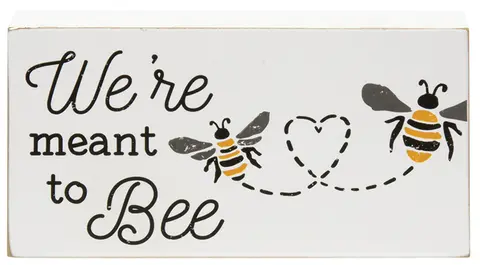 Bee-utiful Wooden Block, 3 Asstd.