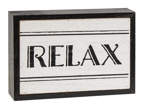 Black & White Bath Words Box Sign, 3 Asstd.