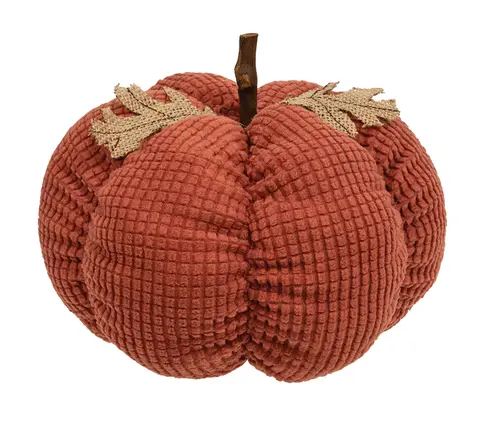 Burnt Orange Waffle Weave Pumpkin, Large