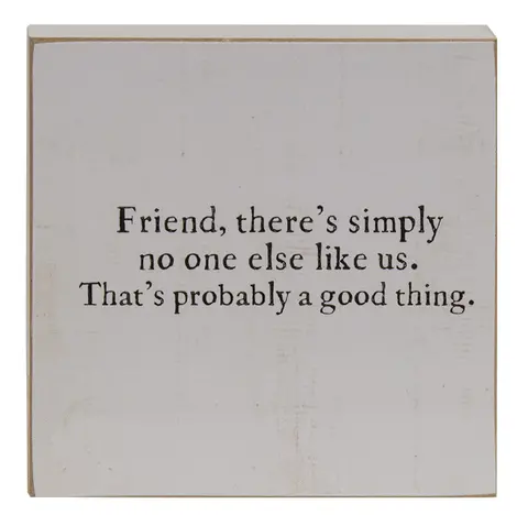 A True Friend Square Block, 2 Asstd.