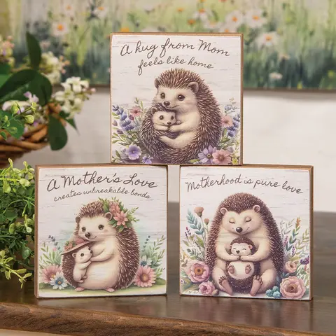 Mother's Love Hedgehog Block - 3 Asstd., 38975