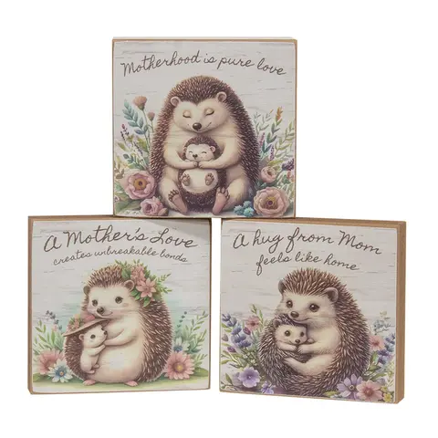 Mother's Love Hedgehog Block - 3 Asstd., 38975