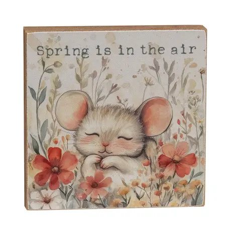 Sleeping Mouse Floral Block - 3 Asstd., 38977