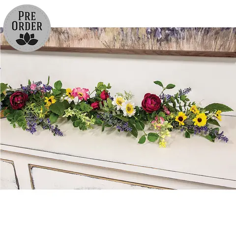 Breezy Summer Blooms Garland - 4 Ft., SA112615