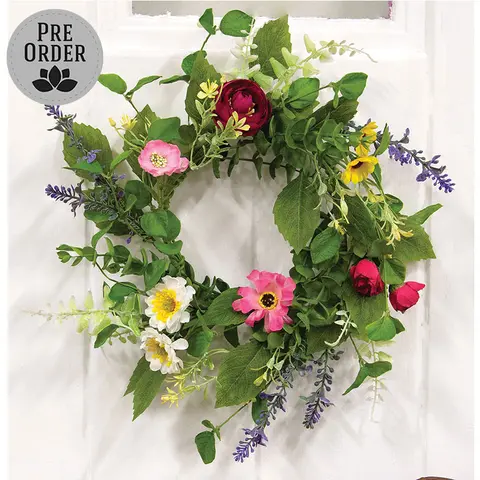 Breezy Summer Blooms Candle Ring - 6", SA112616