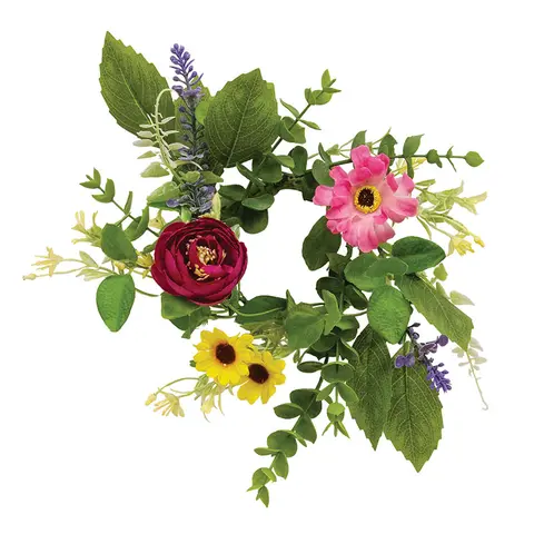 Breezy Summer Blooms Candle Ring - 3", SA112617