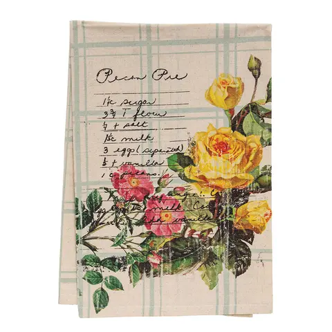 Pecan Pie Recipe Tea Towel - 18" x 28", 19900