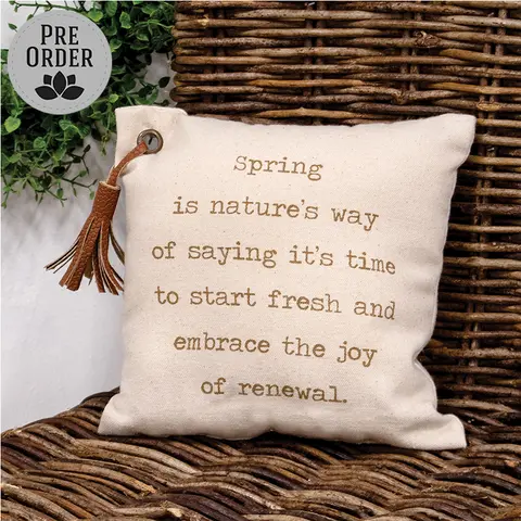 Spring Renewal Mini Cushion 8x8, 19905