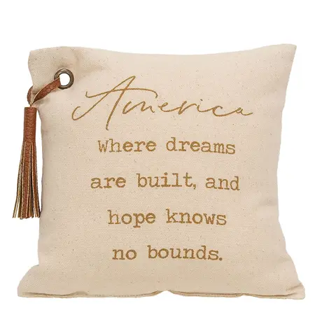 America mini sentiment pillow - 8in x 8in, 19941