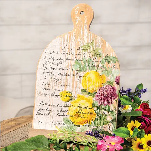 Vintage Rose Pecan Tart Recipe Book Holder, 38983
