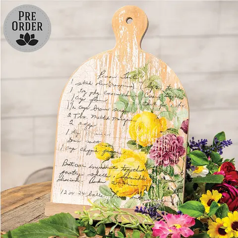 Vintage Rose Pecan Tart Recipe Book Holder, 38983