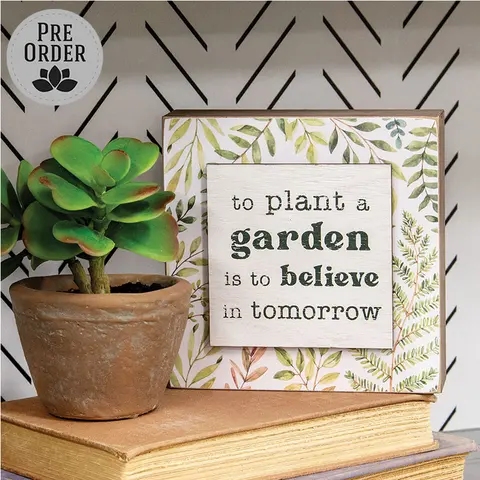 Plant a Garden Box Sign, 38991