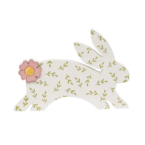 Wooden Bunny Bloom Sitter - 3 Asstd.