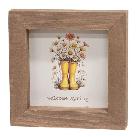 Daisy Framed Sign - 3 Asstd. , 39051
