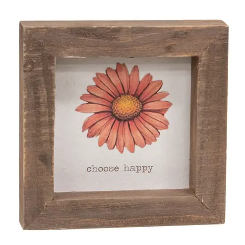 Daisy Framed Sign - 3 Asstd. , 39051