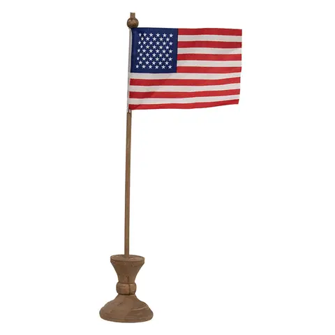 Pedestal with Flags, 3/Set, 39052