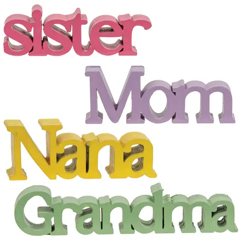 Grandma, Mom, Nana, Sister Word Sitter - 4 Asstd., 39059
