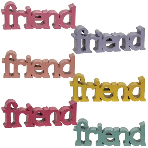 Friend Word Sitter - 6 Asstd., 39060