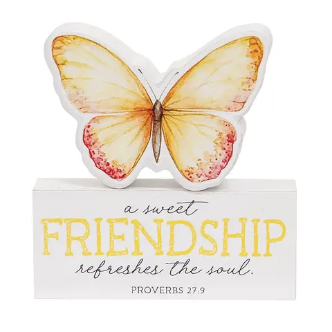 2/Set - Bible Verse Butterfly & Block Sitters - 3 Asstd., 39062