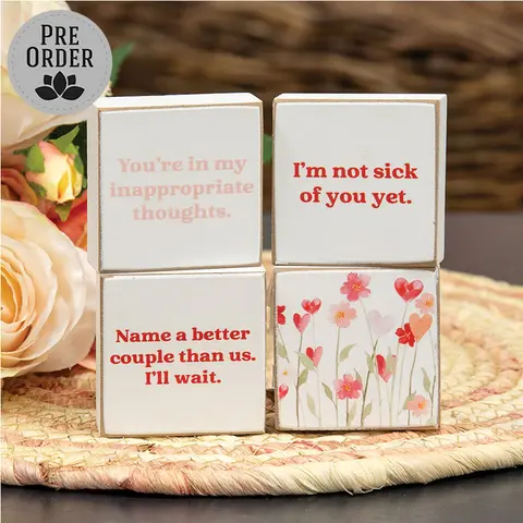 Not Sick of You 2" Square Block - 4 Asstd., 39066
